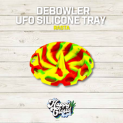Debowler UFO Silicone Tray - with Soft Silicone Spike - Catches Debris in Heat Resistant Tray Without Scratching Glassware - Dishwasher Safe - Slate
