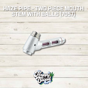 Haze Pipe - Two Piece Mouth Stem with Balls (7057)