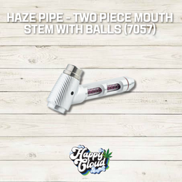 Haze Pipe - Two Piece Mouth Stem with Balls (7057)