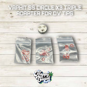 Vaphit SS Circle X3 Triple Adapter for DV Tips