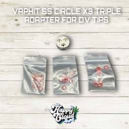 Vaphit SS Circle X3 Triple Adapter for DV Tips