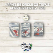 Vaphit SS Circle X3 Triple Adapter for DV Tips
