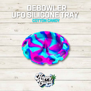 Debowler UFO Silicone Tray - with Soft Silicone Spike - Catches Debris in Heat Resistant Tray Without Scratching Glassware - Dishwasher Safe - Slate
