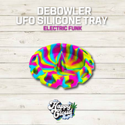 Debowler UFO Silicone Tray - with Soft Silicone Spike - Catches Debris in Heat Resistant Tray Without Scratching Glassware - Dishwasher Safe - Slate