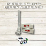 Glass Portable Quartz Heater Injector Kit