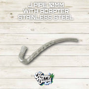 J Pipe 10MM with Adapter stainless steel adapter