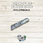 3D DIMPLED GLASS STEM WITH CARBHOLE