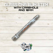 GLASS DNA SLIM STEM WITH CARBHOLE AND 10MM
