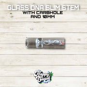 GLASS DNA SLIM STEM WITH CARBHOLE AND 10MM